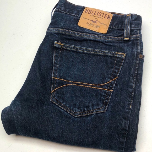Hollister Other - MENS VINTAGE HOLLISTER JEANS SLIM STRAIGHT 33x32 100% COTTON !! 😎